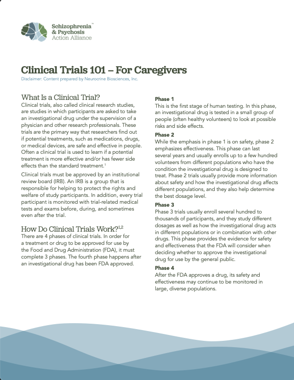 Clinical Trial 101 - For Caregivers